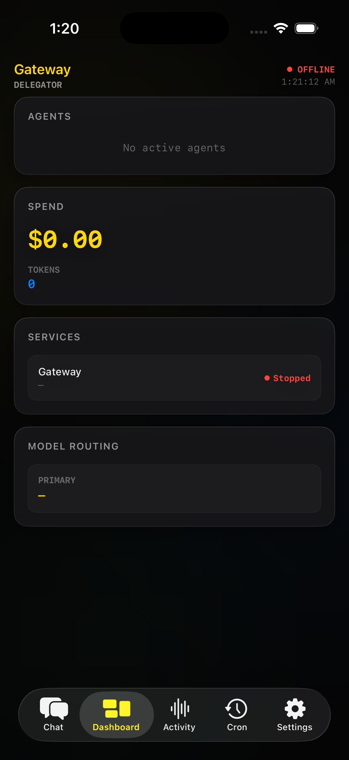 Delegator screenshot